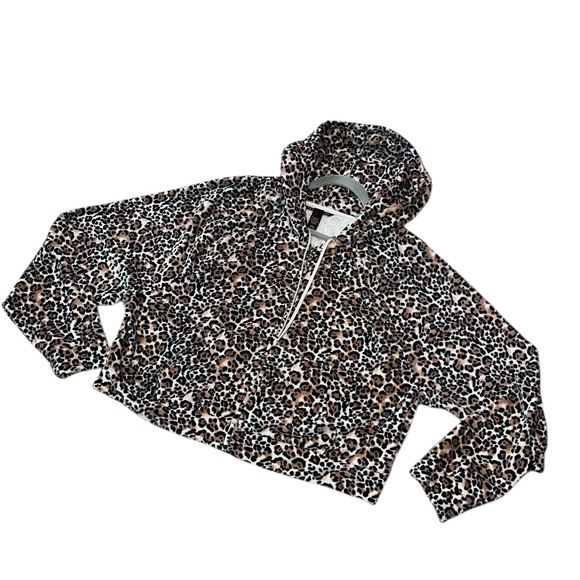 Victoria's Secret Animal Print Hoodie Size Large - Picture 3 of 8